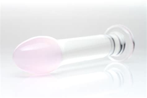 Pink Head Glass Dildo Hedonic Glass