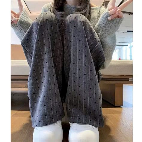 quần ống rộng hàn quần ống rộng xuông chất gold hàn hot hit Shopee Việt Nam