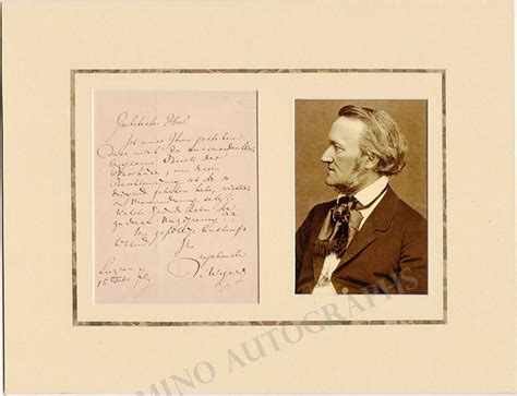 Wagner, Richard - Autograph Letter Signed 1870 + Photo