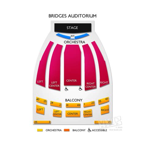 Bridges Auditorium Seating Chart | Vivid Seats