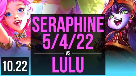 SERAPHINE Tristana Vs LULU Aphelios SUPPORT Rank 5 Seraphine 5