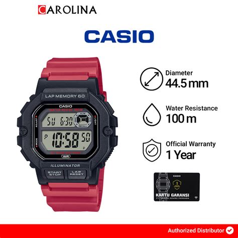 Jual Jam Tangan Pria Casio General Ws H A Illuminator Sports Gear