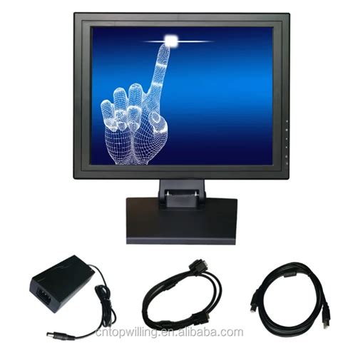 T153 15" Inch Touch Screen Monitor Tft Lcd With Fold Stand Vga For ...