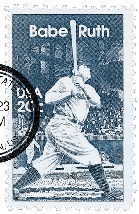 C George Babe Ruth Herman Mystic Stamp Company