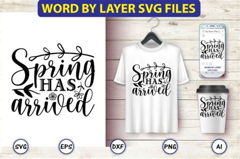 Spring Has Arrived Svg Cut Files Design Graphic By Craftartdigital21