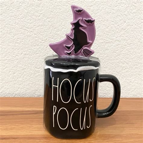 Rae Dunn Holiday Rae Dunn Hocus Pocus Witch Topper Black Ceramic Halloween Mug Poshmark