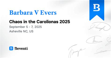 Barbara V Evers, Chaos in the Carolionas 2025
