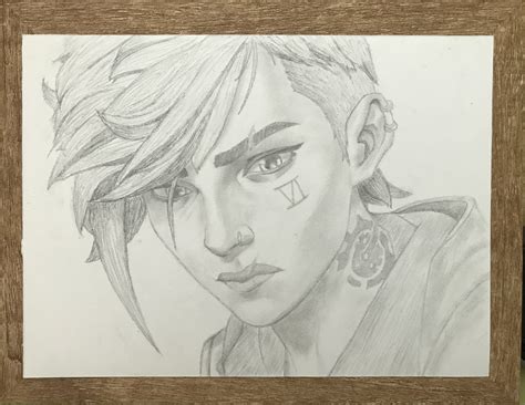 Vi Arcane Drawing By Hyp3rdxe On Deviantart