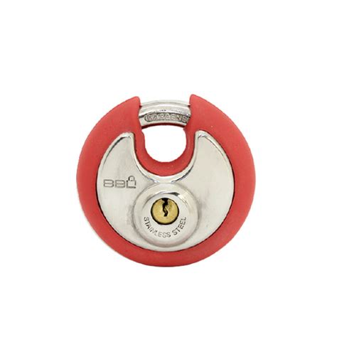 Bbl 70mm Bump Guard Discus Padlock Red Security Hyperstore