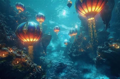 Premium Photo Journey Through A Fantastical Underwater World Whe