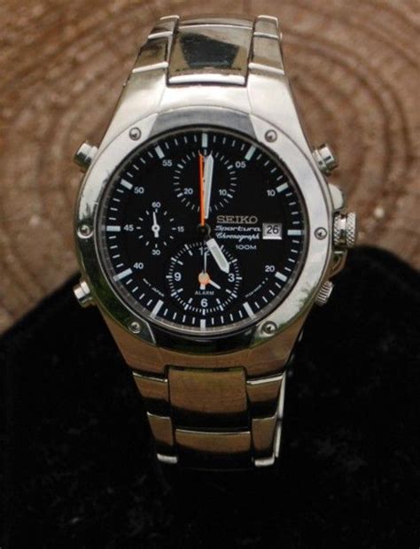 seiko sportura chronograph mens wristwatch catawiki