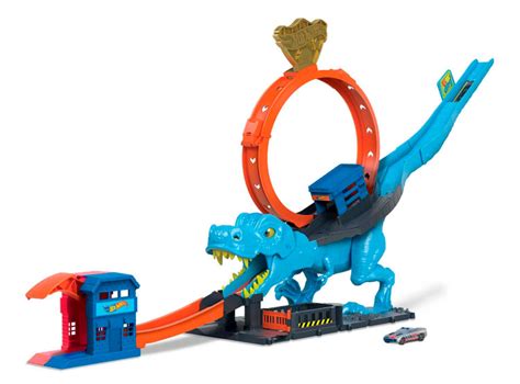 HOT WHEELS CITY PISTA DE JUGUETE T REX DEVORADOR