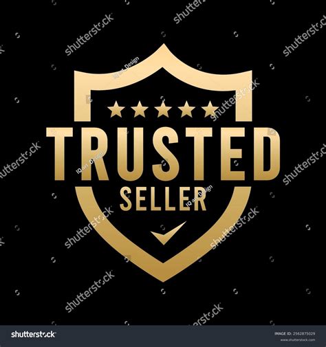 Trusted Seller Logo Label Badge Sticker Stock Vector (Royalty Free