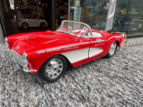 Burago 1956 124 Red Chevy Corvette Nascar Daytona Strand Kaufen Auf