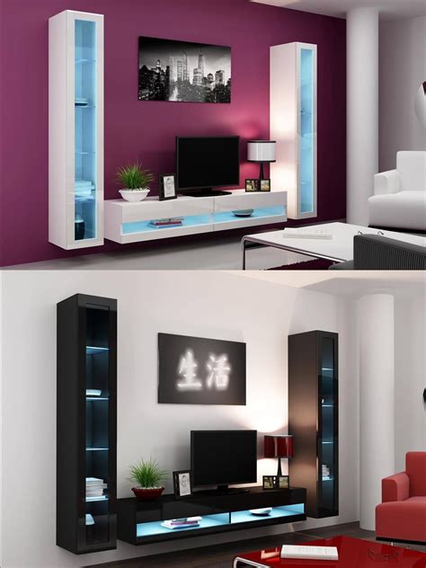 Top 15 Of Wall Display Units And Tv Cabinets