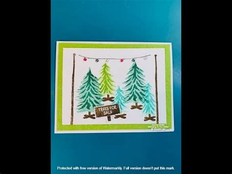 Stampin Up Trees For Sale Stamp Set YouTube