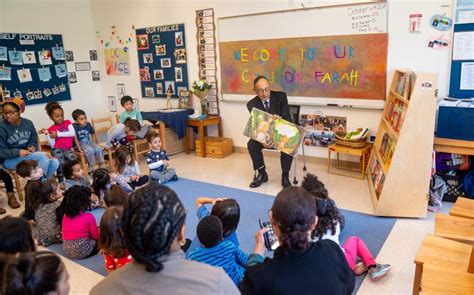 President Farahi Is Mystery Reader At Child Care Center Kean University