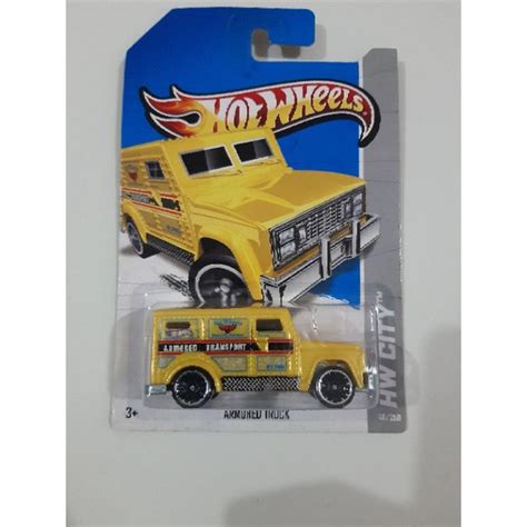 Hot Wheels Armored Truck Carro Forte Hw City Works Shopee Brasil