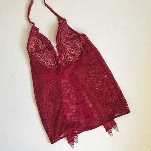 Victoria S Secret Intimates Sleepwear Victorias Secret Floral Lace Lingerie Slip Corset