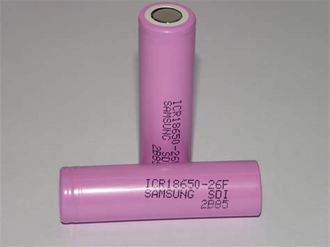 Samsung ICR18650-26F 2600mAh Lithium-ion 18650 - 24x7 DIY