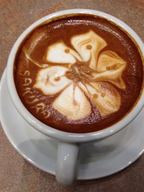 The most beautiful blooms. Sakura. #Cappuccino #Coffeeart #Sakura ...