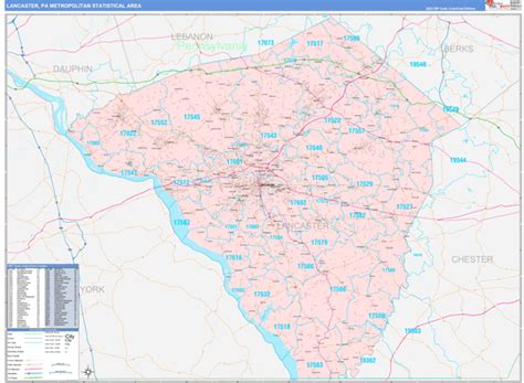 Maps Of Lancaster Metro Area Pennsylvania