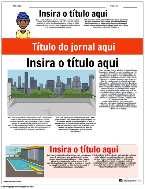 Lista De Temas Na Edição De Um Jornal - Modelo De Jornal Editável : Modelos de Jornal Gratuitos – ZZGH