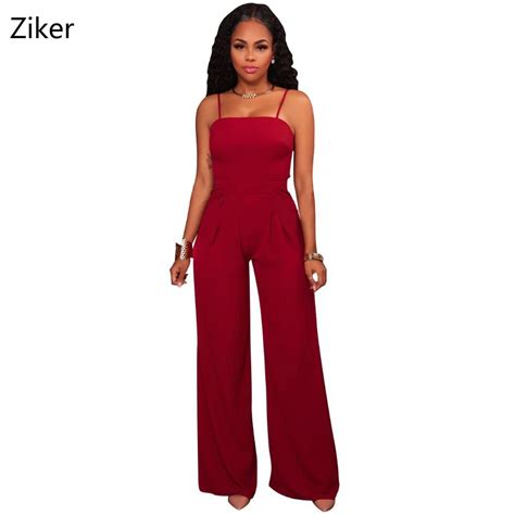 New Fashion Autumn Women Boot Cut Full Length Jumpsuits Sexy Strapless