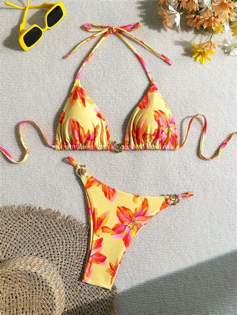 Swim Mod Pcs Set Women Sexy Triangle Bikini Swimsuit Shein Usa