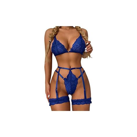 Baiomawzh Lingerie Da Donna Sexy Lingerie Da Donna Con Scollo A V Perizoma Con Giarrettiera