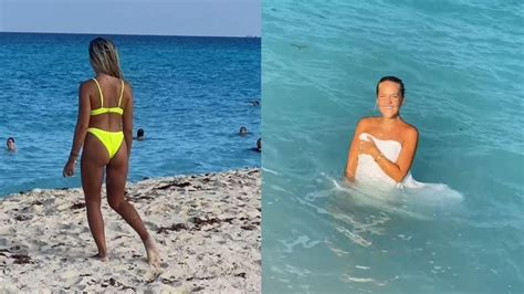 Magician Swaps Out GF S Bikini With One That Dissolves In Water