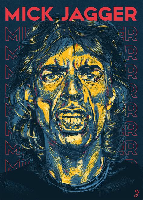 Mick Jagger Poster on Behance