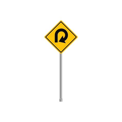 Road Entering Curve Traffic Sign Stock Vector By ©rufatbunyadzade 702857614