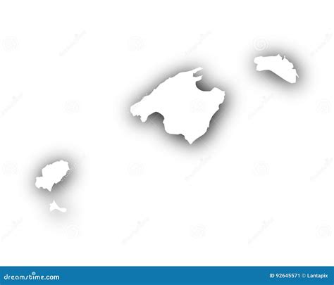 Balearic Islands Political Map Vector Illustration Cartoondealer