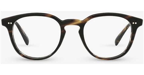 Oliver Peoples Ov U Desmon Round Frame Acetate Optical Glasses In