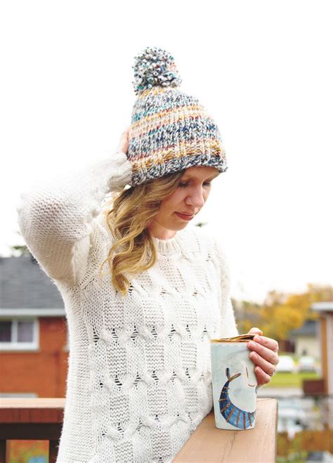 Easy Beginner Knit Toque With Free Pattern