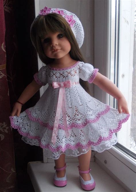 Pin by Алла on Куклы Готц | Crochet baby dress, Crochet baby girl dress ...