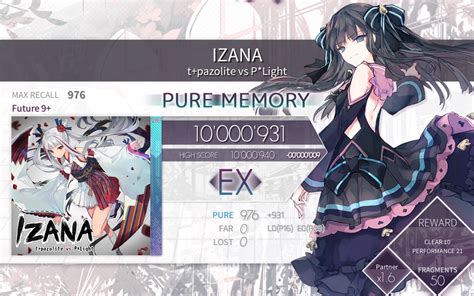 【arcaea】blrink（ftr 9）pure Memory（max 50）