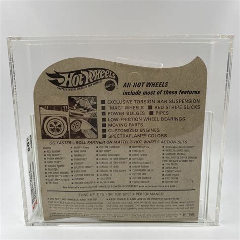 Lola Gt Vintage Hot Wheels Car Redline Dark Enamel Green Graded Cas Ebay