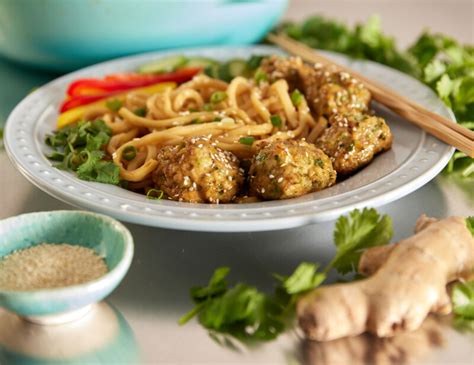 Honey Ginger Fusion Chicken Meatballs With Udon Market Of Choice