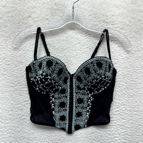 Y K Vintage Jessica Bustier Corset Lingerie L Large B Gem