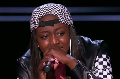 'AGT:' 14-year-old rapper Flau'jae falls to her knees crying after ...