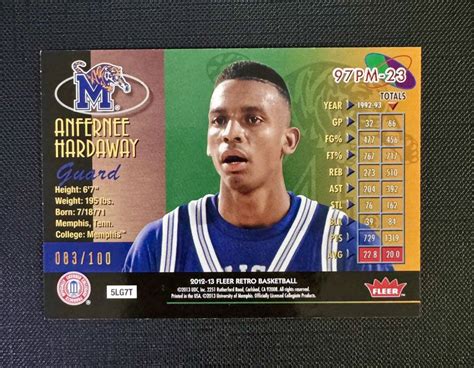 Yahoo Anfernee Hardaway Fleer Retro Metal U