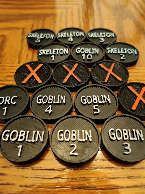 Dnd Monster Tokens for RPG Gaming D&D - Etsy