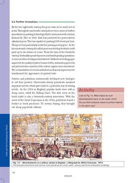 Ncert Book Class Social Science Chapter Print Culture And The