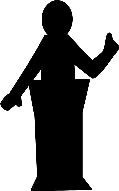 SVG > podium talk speaker microphone - Free SVG Image & Icon. | SVG Silh