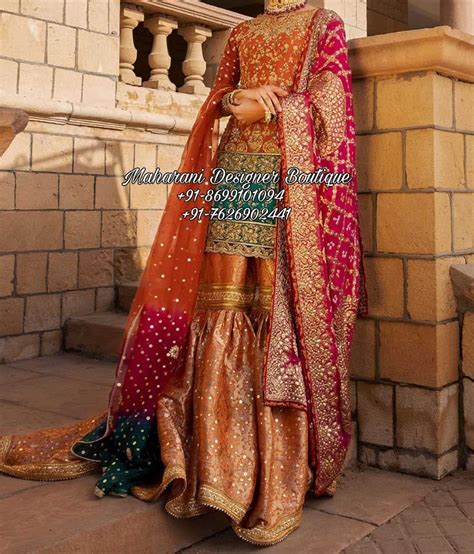 Punjabi Sharara Suit Price Maharani Designer Boutique