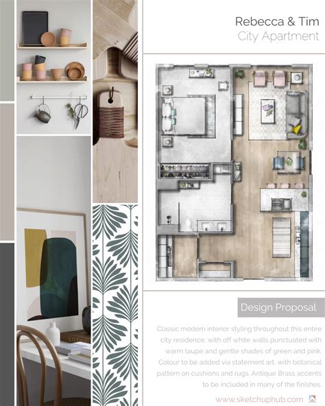 Interior Design Presentation Board Templates