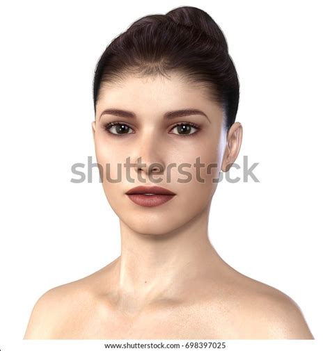 Amazing Realistic 3d Render Beautiful Face Stock Illustration 698397025 Shutterstock