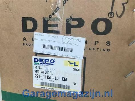 Koplamp links H1 H7 Hyundai H200 MPV 221-1115L-LD-EM Depo ...